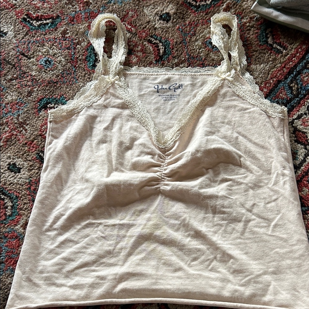 Brandy Melville Cream Lace Camisole
